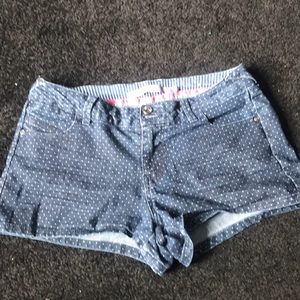 Blue shorts with polka dots size 11